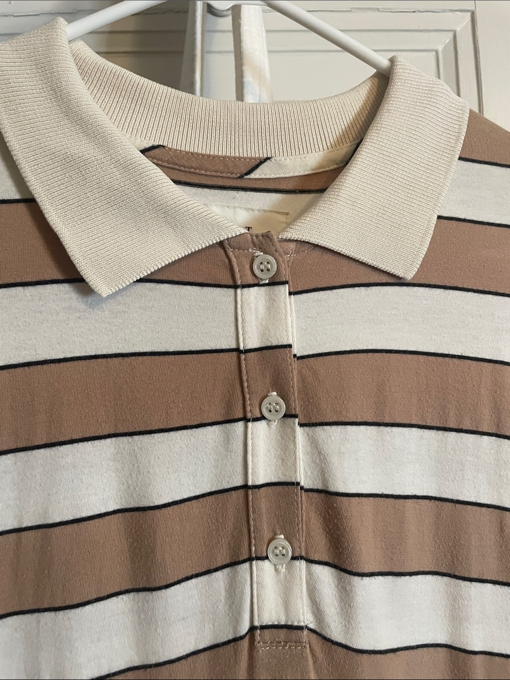 The Great Polo Dress Tan Rugby Stripe - Picture 4 of 10